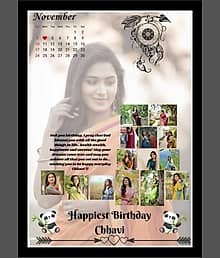 Khushi Collection Wood Multicolour Collage Photo Frame No. of Pieces- 1