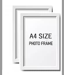 Krishna Wood White Single Photo Frame No. of Pieces- 2