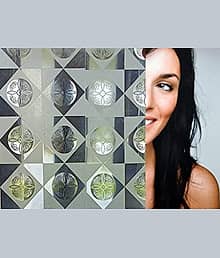 Large Frosted Glass Window Privacy Film Decorative, Heat Blocking Bathroom Window Privacy Film for Glass Windows Cover Anti-UV