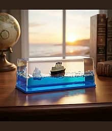 Liquid Wave Cruise Ship Decoration, Nautical Showpiece for Show Piece for Home Decor