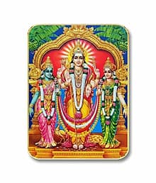 Livin'luxe Ram Darbar MDF Religious Wall Art with Table Top Stand & Wall Hanging Hole