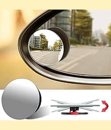 Meghal Car Glass Mirror Blind Spot, 360�� Mirror, Rear View Convex Mirror 1 pair