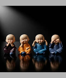 Mini Decorative Showpiece Set for Car Dashboard Home Decor | Cute Figurines for Table Desk Living Room Office Decoration Gift Item for Home Decoration