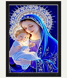 Mother Marium Photo Frame,Size 14x10 inche
