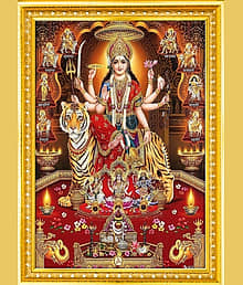 Nav durga maa /Durga mata ji (6×8) photo frame/photo frames/photo farem gift/ photo frame PLESE READ SIZE AFTER ORDER