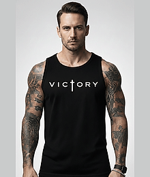OLENE Pack of 1 Polyester Gym Vest For Men ( Black )