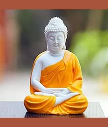 PICKARTME Samadhi Buddha Showpiece 10 cm - Pack of 1