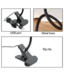 PINDIA Desk Lamp, LED Reading Light, Aglaia 4W Eye-Caring Plastic Table Lamp - Pack of 1