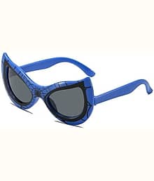 PIRASO Blue Cat Eye Sunglasses ( Pack of 1 )