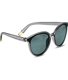 PIRASO Grey Melange Cat Eye Sunglasses ( Pack of 1 )
