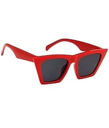 PIRASO Red Square Sunglasses ( Pack of 1 )