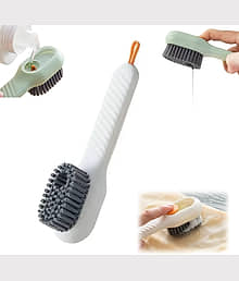 (Pack 2) Multipurpose Soap Dispensing Cleaning Brush, Kitchen Cleaning Brush, Shoe Cleaner, Shoe Cleaner Brush, Shoe Cleaning Brush, Multipurpose Clea