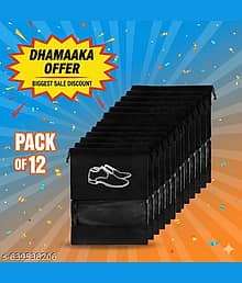Pack of 12, Shoe Bag for Travel, Shoe Cover for Storage, Shoe Pouches for Travelling, Travel Accessories Shoe Organizer, Shoe Storage Bag