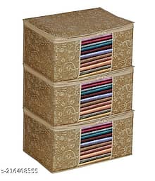 Pankhuri's Premium Quality Printed Non Woven Saree Cover Storage Bags for Clothes with Premium Quality Combo Offer Saree Organizer for Wardrobe/Organi