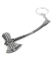 Parrk Metal Avengers Infinity War Thor Axe Stormbreaker Alloy Antique Keychain for Bikes/Cars/Bags/Home/Cycle/Men/Women/Boys and Girl's(Silver)