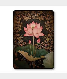 Pink Lotus Flower Wall Art | Elegant Floral UV Print MDF Decor