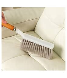 Plastic Soft Long Bristle Carpet Upholstery Cleaning Brush for Home Car Carpets, Sofas, Curtains, Upholstery. (Random Colors) (Pack of 1)