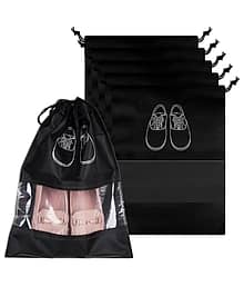 RAMDEV ENTERPRISE Shoe Bag for Travel Pack of 6 Portable Storage Travel Organizer for Women & Men Travel Accessories Shoe Organizer Shoe Bags Pouches