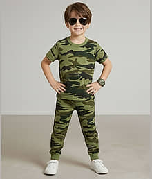 RBF84 Pack of 1 Baby Boys Hosiery T-Shirt & Trackpants Set ( Green )