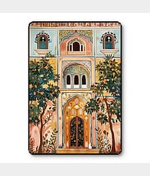 Rajasthani Haveli Architecture Wall Art | Palace Door UV Print
