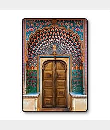 Rajasthani Palace Door Wall Art | Haveli Arch UV Print