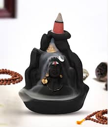 Backflow Shiva Showpiece 10 cm - Pack of 1