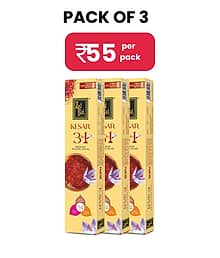 Kesar 3 in 1 Premium Incense Sticks (Pack of 3)