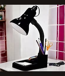 SPARKWORLD Black Study Table Lamp ( Pack of 1 )
