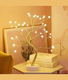 SPARKWORLD Yellow Decorative Table Lamp ( Pack of 1 )