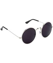 SRPM Black Oval Sunglasses ( Pack of 1 )
