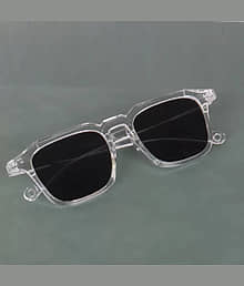 SRPM White Square Sunglasses ( Pack of 1 )