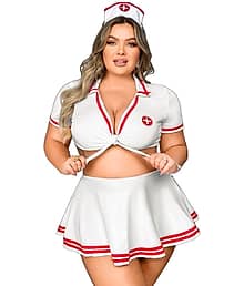 SSoShHub White Net Women Baby Doll Dress Without Panty