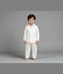 Scapeto Pack of 1 Baby Boys Cotton Blend Nightsuit Set ( Multicolor 2 )