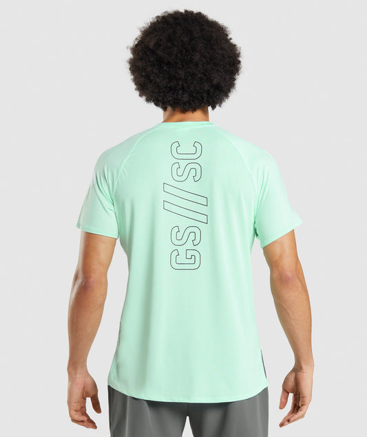 Gymshark //Steve Cook T-Shirt - Turbo Blue
