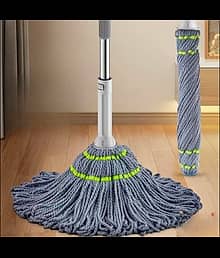 Self-Wringing Twist Mops for Floor Cleaning, Microfiber Floor mop with 47 " Long Handle, Easy Wringing Mop for Hardwood Commercial Household Clean