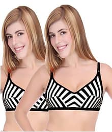 Selfcare Multi Color Cotton T-Shirt/ Seamless Bra