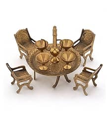 Silver Arts Beige Brass Handicraft Showpiece - Pack of 1