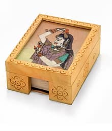 Silver Arts Brown Wood Handicraft Showpiece - Pack of 1