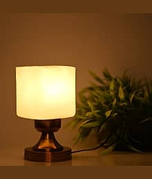 Somil - White Decorative Table Lamp ( Pack of 1 )