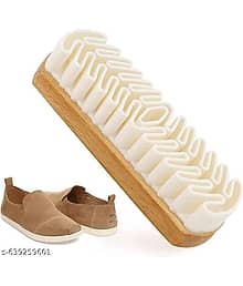 Suede Shoe Cleaning Brush, Dry-Brushing for Dust Removal, Magic Silicones Wood Brush for Cleaning Suede/Nubuck/Leather Material of Shoes Bags and Clot