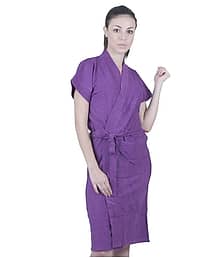 Superior Purple Cotton Bathrobes