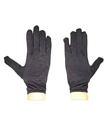 Tahiro Black Cotton Gloves - Pack Of 1