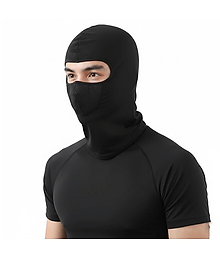 Taveesa Full Cover Face Mask Cotton Fabric Bike Riding Washable Dust Protection Balaclava For Men Women Neck Gaiter Helmet Liner