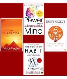The Alchemist + 5 Am Club + The Power of your subconscious mind + The Power of Habits