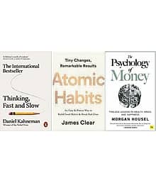 Thinking, Fast and Slow + Atomic Habits + The Psychology of Money