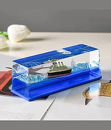 Titanic Wave Cruise Ship, Car Dashboard Toy Unsinkable Showpiece for Home Office and Gifting, Satisfying Mind Stress Relief Soothing Floating Design