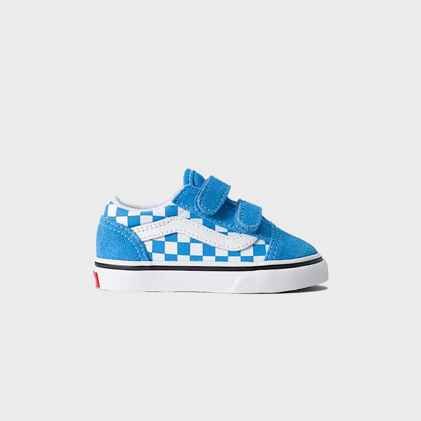 VANS TD Old Skool V Checkerboard Shoe - Bright Azure Blue