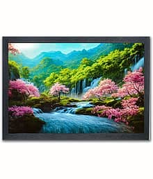 VEDPIK Wood Wall Hanging Black Single Photo Frame No. of Pieces- 1