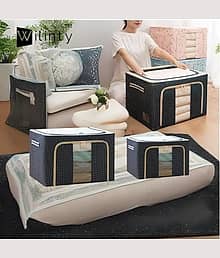 Wilinty Premium Clothes Storage Box 24L Pack of 1