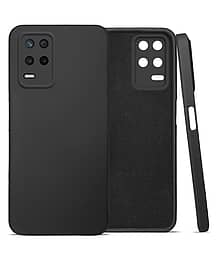 ZAMN - Black Silicon Plain Cases Compatible For Realme 9 5G ( Pack of 1 )